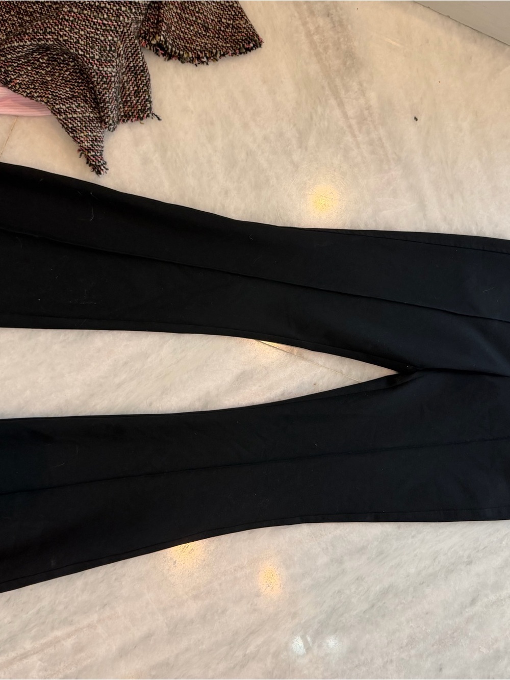 Reiss Black Tailored Flare Pants